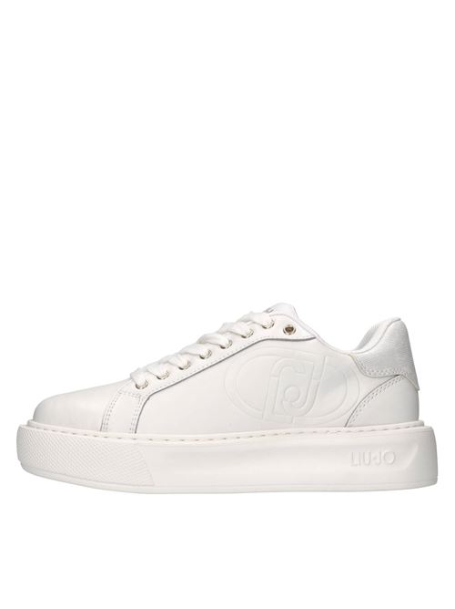 Sneakers in pelle ed ecopelle LIU JO | KYLIE 32 CALF LEATHER/LAMINATEDBIANCO